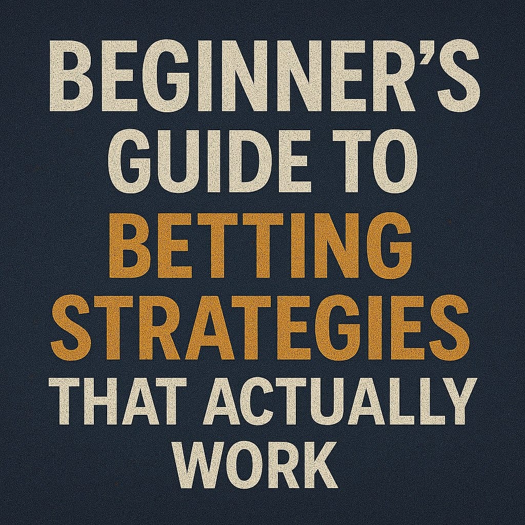 Beginner’s Guide to Betting Strategies That Actually Work (2025 Edition)