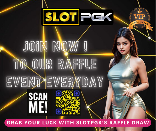 SLOT PGK raffle promo with QR code and mode