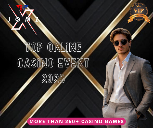 Experience the biggest casino event of 2025 with JOMZ — over 250+ games!