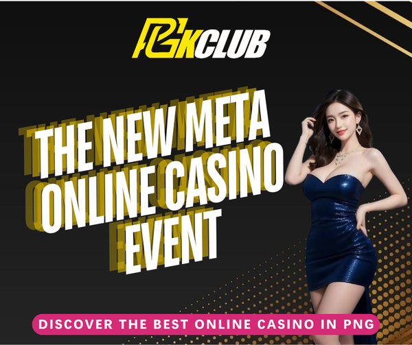 PGK Club new meta online casino event with woman in blue dress